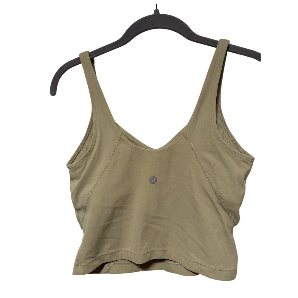 Lululemon Crop Tank Top in Olive Green, Size 6 - Picture 5 of 5